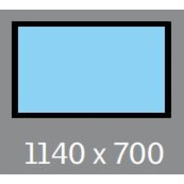 1140 X 700 VELUX FIXED S/L - PITCHED *
