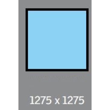 1275 X 1275 VELUX FIXED SKYLIGHT - LAMINATED DOUBLE GLAZING - FOR FLAT ROOFS