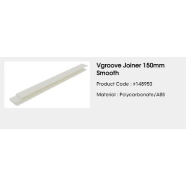 150MM SELFLOK SMOOTH VGROOVE JOINERS - 25 PKT