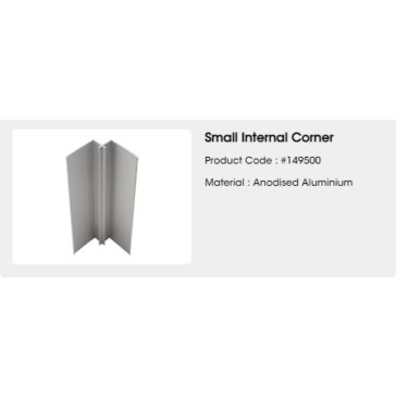SMALL INTERNAL ALUMINIUM CORNER 3.66m *