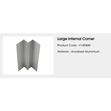 LARGE INTERNAL ALUMINIUM CORNER 3m