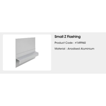 SMALL ALUMINIUM Z FLASHING 3.66m