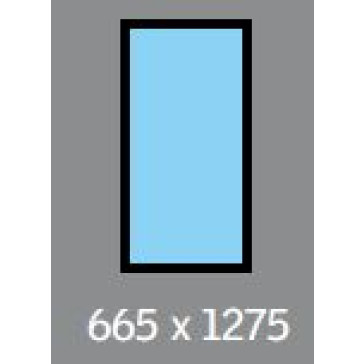 665 X 1275 VELUX OPENING S/L - SOLAR - FLAT