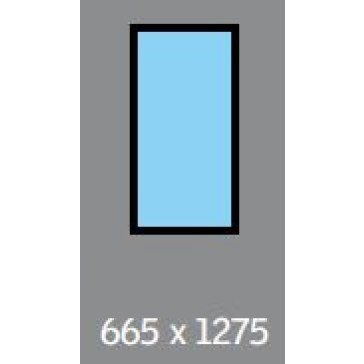 665 X 1275 ( 575 X 1181 ) VELUX FIXED S/L - FLAT