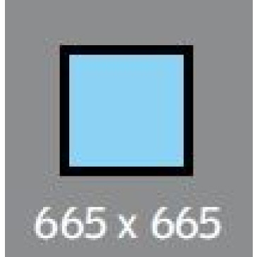 665 X 665 VELUX OPENING S/L - SOLAR - FLAT