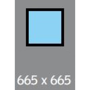 665 X 665 ( 575 X 575 ) VELUX FIXED S/L - FLAT