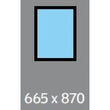 665 X 870 VELUX FIXED SKYLIGHT - LAMINATED DOUBLE GLAZING - FOR FLAT ROOFS