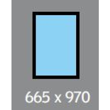 665 X 970 VELUX OPENING SKYLIGHT - MANUAL - LAMINATED DOUBLE GLAZING - FOR FLAT ROOFS