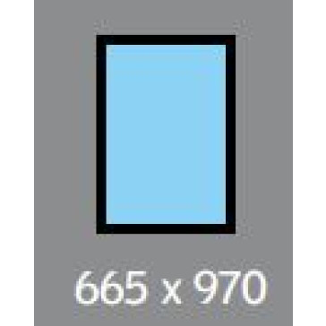 665 X 970 VELUX OPENING S/L - MANUAL - FLAT