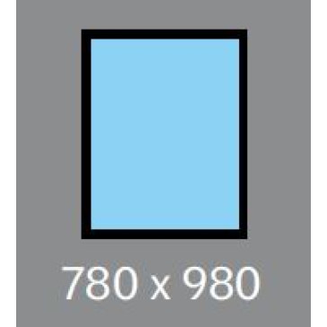 780 X 980 VELUX OPENING ROOF WINDOW - MANUAL - CENTRE PIVOT, LAMINATED DOUBLE GLAZING