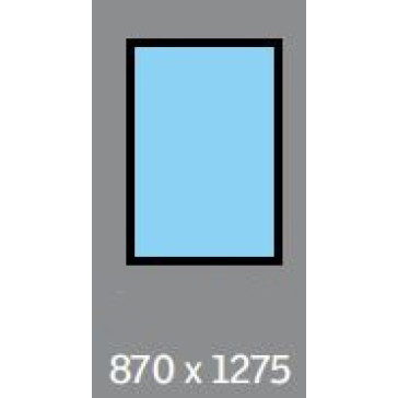 870 X 1275 ( 775 X 1181 ) VELUX FIXED S/L - FLAT