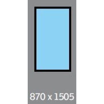 870 X 1505 ( 775 X 1410 ) VELUX FIXED S/L - FLAT