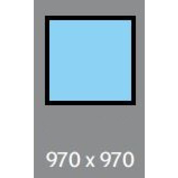 970 X 970 ( 876 X 876 ) VELUX FIXED S/L - FLAT