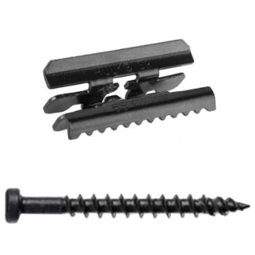 EVERLAST/HULK CLIP & SCREW 125pk -TIMBER