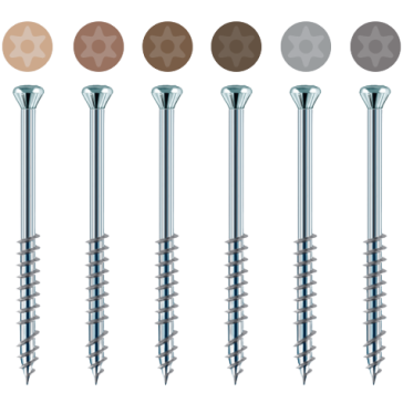 60mm EVERDECK TORX TIMBER SS SCREW 100pk - GUMNUT