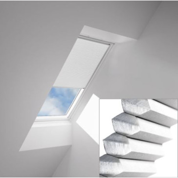 550 X 980 VELUX MANUAL DUAL ACTION OPENING ROOF WINDOW HONEYCOMB BLACKOUT BLIND