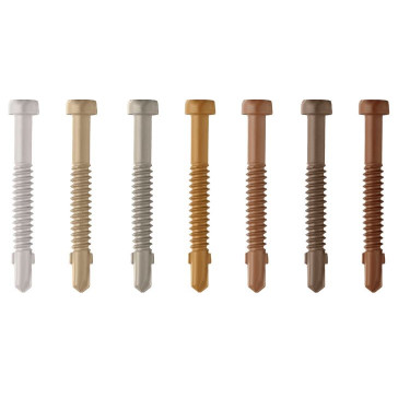 40 X 10g TREX METAL SCREW 350pkt - COLOUR         