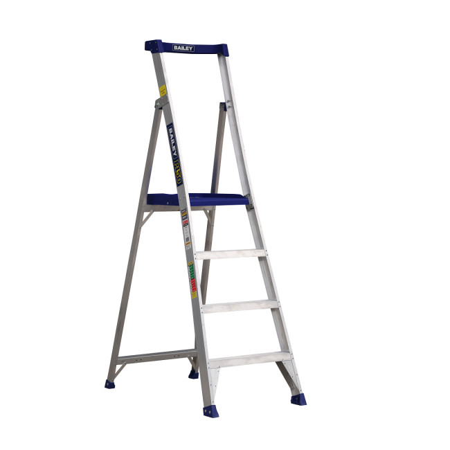 TWIN PLATFORM 4 STEP STOOL LADDER
