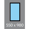550 X 980 VELUX OPENING ROOF WINDOW - MANUAL - DUAL ACTION, LAMINATED DOUBLE GLAZING