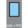 665 X 970 ( 575 X 876 ) VELUX FIXED S/L - FLAT