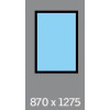 870 X 1275 VELUX FIXED SKYLIGHT - LAMINATED DOUBLE GLAZING - FOR FLAT ROOFS