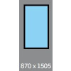 870 X 1505 ( 775 X 1410 ) VELUX FIXED S/L - FLAT