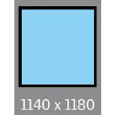 1140 X 1180 VELUX OPENING S/L - MANUAL - PITCHED *