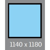 1140 X 1180 VELUX OPENING WINDOW - CENTRE PIVOT *
