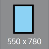 550 X 780 VELUX OPENING WINDOW - CENTRE PIVOT