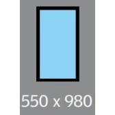 550 X 980 VELUX OPENING S/L - MANUAL - PITCHED