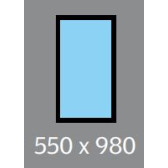 550 X 980 VELUX OPENING ROOF WINDOW - MANUAL - CENTRE PIVOT, LAMINATED DOUBLE GLAZING