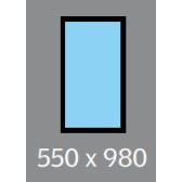 550 X 980 VELUX OPENING WINDOW - CENTRE PIVOT