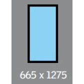 665 X 1275 VELUX OPENING S/L - SOLAR - FLAT