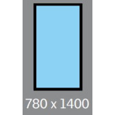 780 X 1400 VELUX OPENING ROOF WINDOW - MANUAL - CENTRE PIVOT, LAMINATED DOUBLE GLAZING
