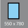 550 X 780 VELUX OPENING WINDOW - CENTRE PIVOT