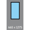 665 X 1275 ( 575 X 1181 ) VELUX FIXED S/L - FLAT