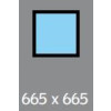 665 X 665 ( 575 X 575 ) VELUX FIXED S/L - FLAT