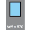 665 X 870 ( 575 X 775 ) VELUX FIXED S/L - FLAT
