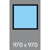 970 X 970 ( 876 X 876 ) VELUX FIXED S/L - FLAT