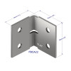 60 X 60 X 70 X 3mm GAL HEAVY DUTY ANGLE - BOX OF 50