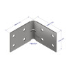 100 X 100 X 70 X 3mm GAL HEAVY DUTY ANGLE - BOX OF 25