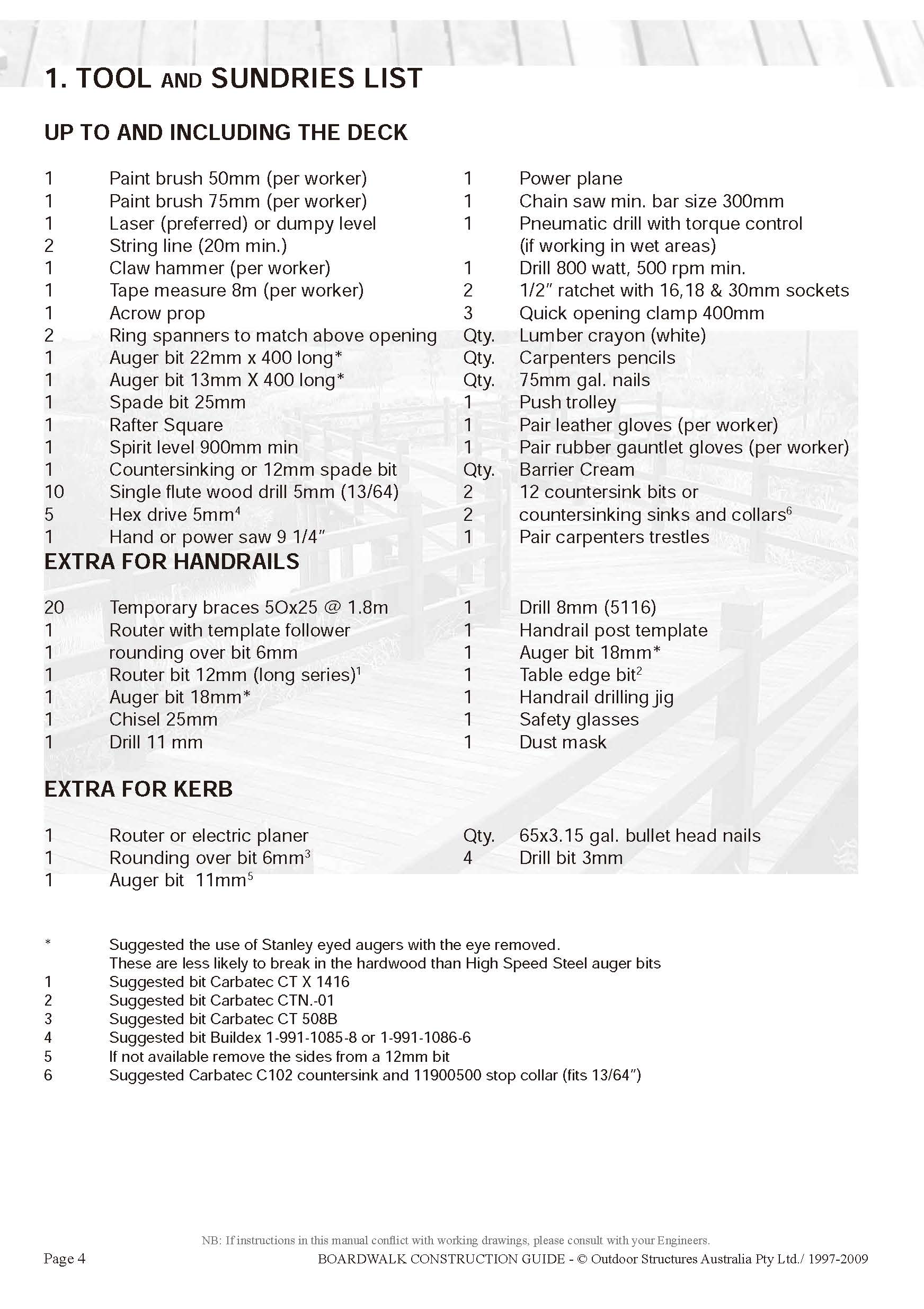 Deckwood Construction Guide